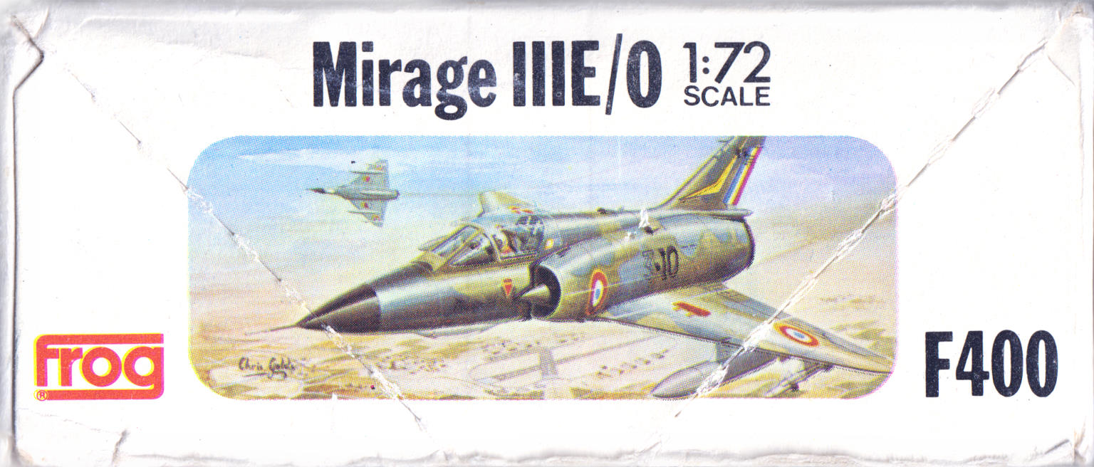 Side wall of the lid FROG F400 Mirage IIIE/O Interceptor / Ground Attack, 1975